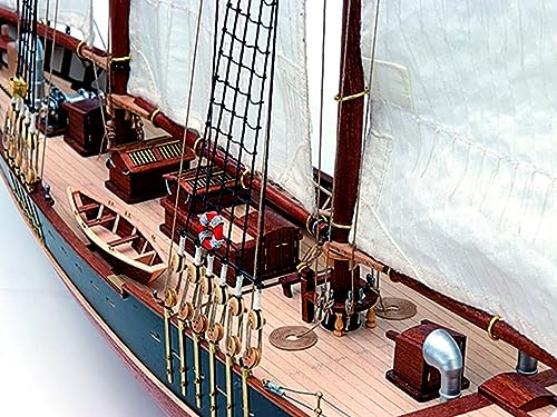 Artesanía Latina - Maqueta de Barco en Madera - Barco de Pesca y Regatas, Goleta Canadiense Bluenose II - Modelo 22453, Escala 1:75 - Maquetas para Montar - Nivel Medio