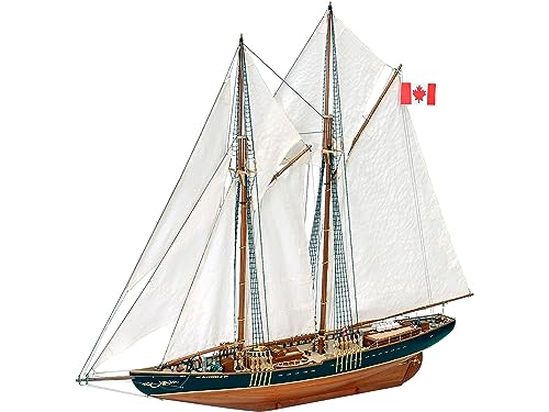 Artesanía Latina - Maqueta de Barco en Madera - Barco de Pesca y Regatas, Goleta Canadiense Bluenose II - Modelo 22453, Escala 1:75 - Maquetas para Montar - Nivel Medio