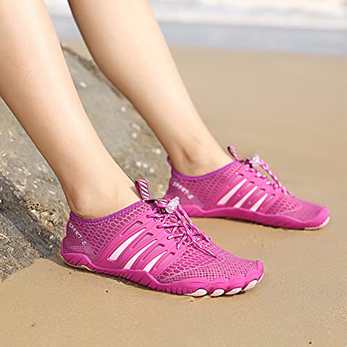 ARVALOLET Descalzo Río Mar Buceo Zapatillas Unisex Secado rápido Vadeo Al Aire Libre Upstream Zapatillas Antideslizante Transpirable Verano Calzado Tallas Grandes para Lago Senderismo Kayak