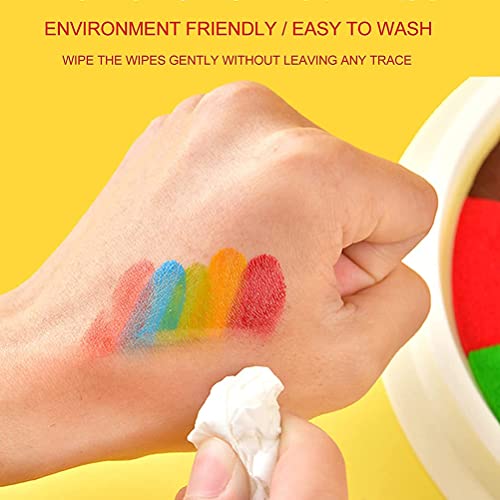 Asarly Funny Finger Painting Kit and Book, 12/25 Color Washable Finger Drawing with Finger Paint Book, Easy Clean & Non Toxic Paint Toys for Kids Early Learning School Home Painting