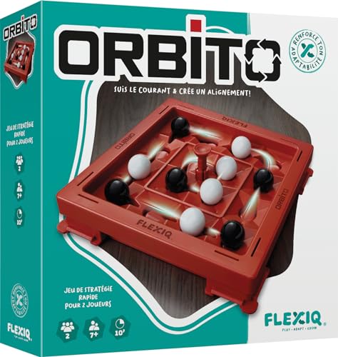 Asmodee FlexiQ Orbito - Juegos de Mesa - Juegos de Estrategia - Juegos de reflexión - Juego Familiar a Partir de 7 años - 2 Jugadores - Versión Francesa