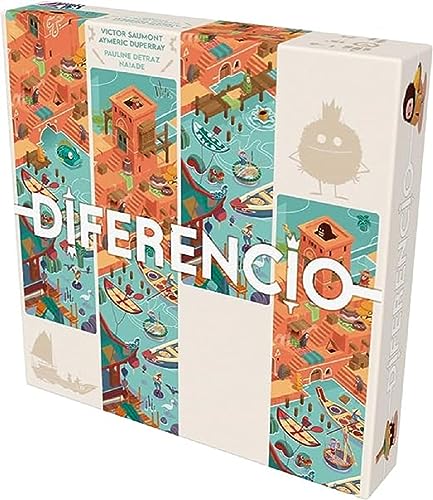 Asmodee KYF Edition Diferencio - Juegos de Mesa - Juegos de Mesa - Juegos de Memoria Visual - Juegos de Ambiente a Partir de 7 años - 2 a 6 Jugadores - Versión Francesa