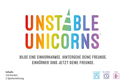 Asmodee Unstable Game Unicorns - Juego de Cartas (Contenido en alemán) (TTUD0001)