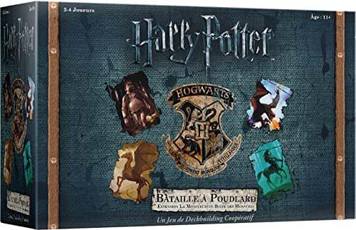 Asmodee USAopoly, Harry Potter - Batalla en Hogwarts - Extensión: Monstruosa Caja de Monstruos, Juego de mesa, Juego cooperativo, A partir de 11 Años, 2 a 4 Jugadores, 30 a 60 Min