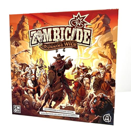 Asmodee - Zombicide Undead or Alive: Running Wlid, Expansión Juego de Mesa, 14+ años, 1-6 jugadores, edición en italiano