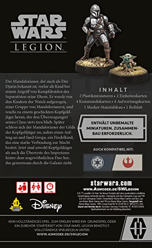 Atomic Mass Games Asmodee Star Wars: Legion – DIN Djarin & Grogu | Extensión del Agente | Tabletop | 2 Jugadores | A Partir de 14+ años | 120-180 Minutos | Español