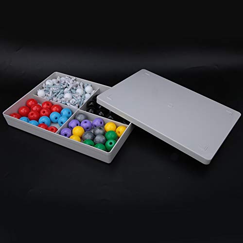 Atyhao Kit de Modelo Molecular, 140 Piezas Kit de Modelo Molecular Química orgánica Modelo de química de Bola y Palo Moléculas Conjunto de Estructura de construcción Kit de Maestro y alumno