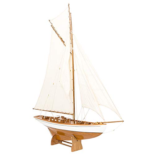 aubaho Nave Modelo yate de Vela Barco de Madera de Barco velero 135cm no Hay Kit