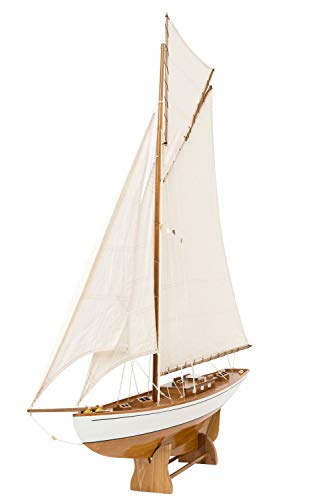 aubaho Nave Modelo yate de Vela Barco de Madera de Barco velero 135cm no Hay Kit