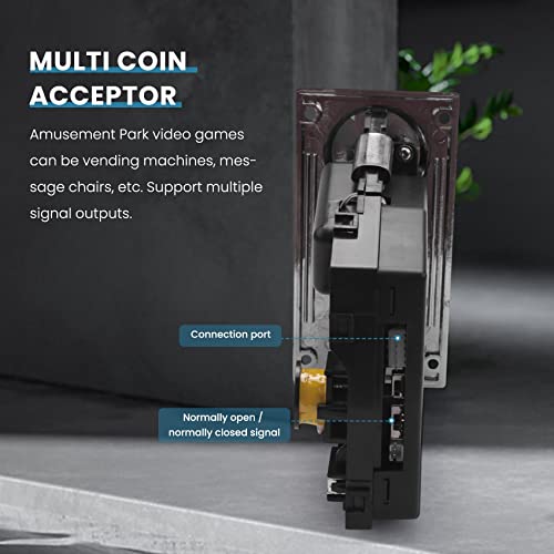 Augnongly 4X Multi Gettoneer Electrónico Roll Down 4P Port Selector de Monedas Electrónico Distribuidor Automático Arcade Game Reembolso del billete