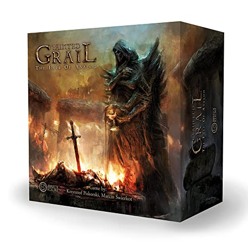 Awaken Realms Tainted Grail The Fall of Avalon - Juego de mesa (Core Box), juego de estrategia de supervivencia, juego de fantasía cooperativa para adultos, a partir de 14 años, 1-4 jugadores, tiempo