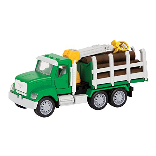 B. Driven by Battat WH1013Z - Micro Camión de Maderos - Camión de Juguetes con maderos, Partes movibles, Luces y Sonidos - Camiones y Juguetes de Construcción para niños de 3 años en adelante