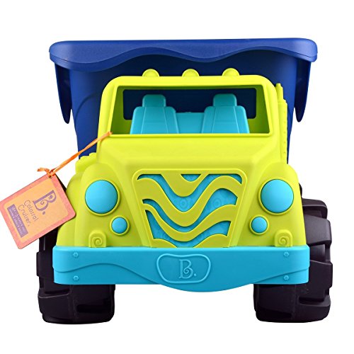 B.- Sand Truck Toys Grande – Volqueta de 20 Pulgadas Chicos, niños – Camión de construcción para Playa, Patio – 18 Meses + – Colossal Cruiser-Azul (Branford Ltd. BX2135C1Z)