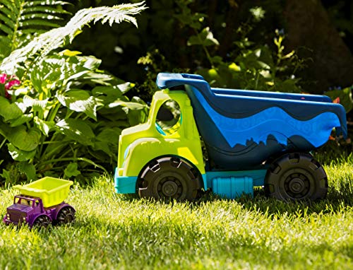 B.- Sand Truck Toys Grande – Volqueta de 20 Pulgadas Chicos, niños – Camión de construcción para Playa, Patio – 18 Meses + – Colossal Cruiser-Azul (Branford Ltd. BX2135C1Z)