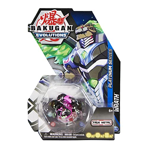 BAKUGAN 'Evolutions' Platinum Series Wrath - Pelota con núcleo de Metal para Mayor penetración