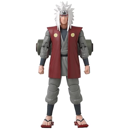 BANDAI Anime Heroes Naruto Figura de acción Jiraiya of The Sannin | Figura de Jiraiya de 6.7 Pulgadas con Manos y Accesorios adicionales | Figura de Anime Naruto Shippuden | Figuras de acción