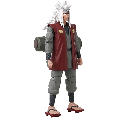 BANDAI Anime Heroes Naruto Figura de acción Jiraiya of The Sannin | Figura de Jiraiya de 6.7 Pulgadas con Manos y Accesorios adicionales | Figura de Anime Naruto Shippuden | Figuras de acción