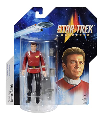 BANDAI Figura de acción Star Trek Capitán James T. Kirk | Figura de acción del Capitán Kirk Star Trek Wrath of Khan, Figura articulada de Juguete Star Trek The Wrath of Khan, Regalos de Star Trek y