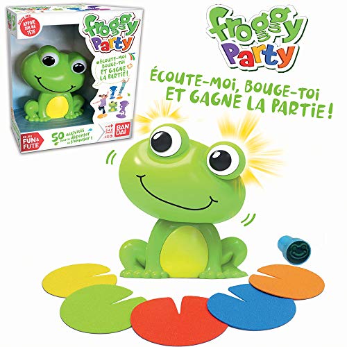 Bandai - Funs & Futés-Froggy Party - Juego interactivo para la familia y los niños, ZZ06207 , color/modelo surtido