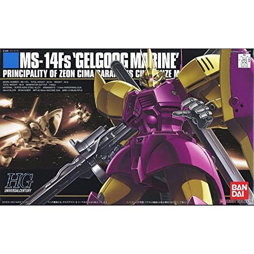 Bandai Hobby – Maqueta Gundam – 026 MS-14Fs GelgOOg Marine Cima Custom Gunpla HG 1/144 13 cm – 4573102609687