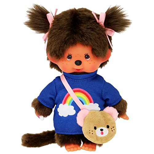 Bandai – Peluche Monchhichi Kawai Bandolera – 20 cm