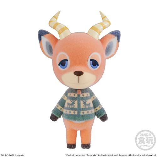 BANDAI Shokugan CT551420 Animal Crossing: New Horizons Villager Wave 3 (Juego de 7 Figuras flocadas de 5,5 cm)