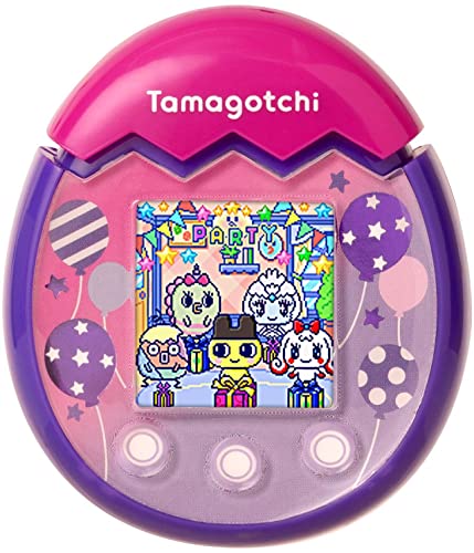 BANDAI - Tamagotchi Pix - Mascota Virtual Party Globos, Morado, 42905