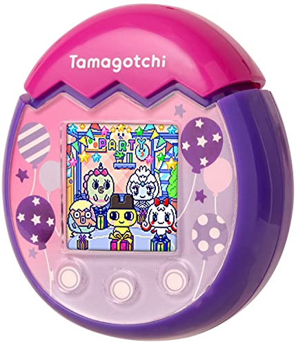 BANDAI - Tamagotchi Pix - Mascota Virtual Party Globos, Morado, 42905