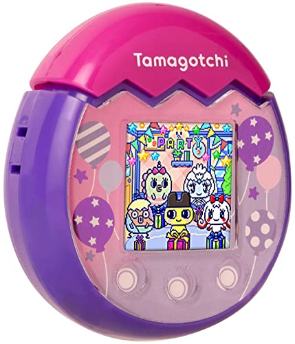 BANDAI - Tamagotchi Pix - Mascota Virtual Party Globos, Morado, 42905