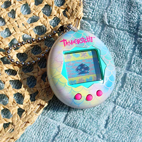 Bandai - Tamagotchi - Tamagotchi Original - Mermaid - Animal electrónico Virtual con Pantalla, 3 Botones y Juegos - 42928