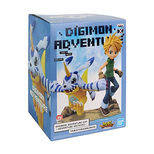 Banpresto Figura de Accion Yamato&Gabumon - Digimon Adventure Dxf - Adventure Archives 15cm BP18975 Multicolor