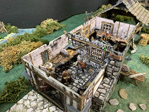 Battle Systems Fantasy Wargames Terrain - Blacksmiths Forge - Tablero de Juego de Guerra de Mesa de Varios Niveles - Wargaming 40K Universe - BSTFWE006