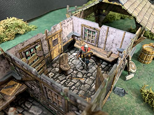 Battle Systems Fantasy Wargames Terrain - Blacksmiths Forge - Tablero de Juego de Guerra de Mesa de Varios Niveles - Wargaming 40K Universe - BSTFWE006