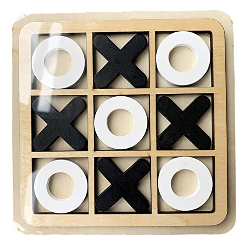 BBAUER Iq XOXO Juego - Bloques X y O,Estrategia clásica, Divertidos Juegos Mesa interactivos para Adultos, niños, decoración Mesa café