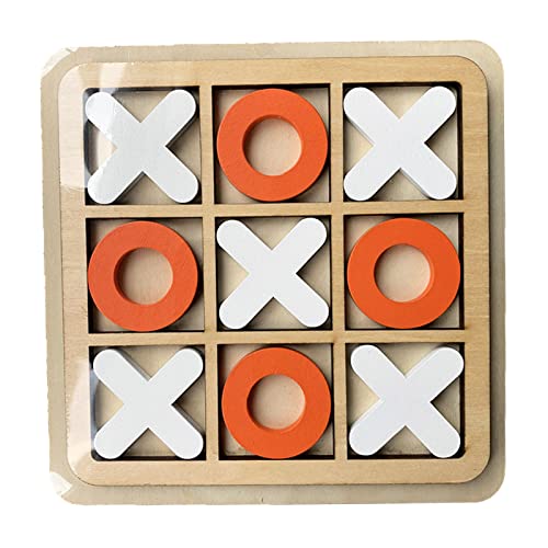 BBAUER Iq XOXO Juego - Bloques X y O,Estrategia clásica, Divertidos Juegos Mesa interactivos para Adultos, niños, decoración Mesa café