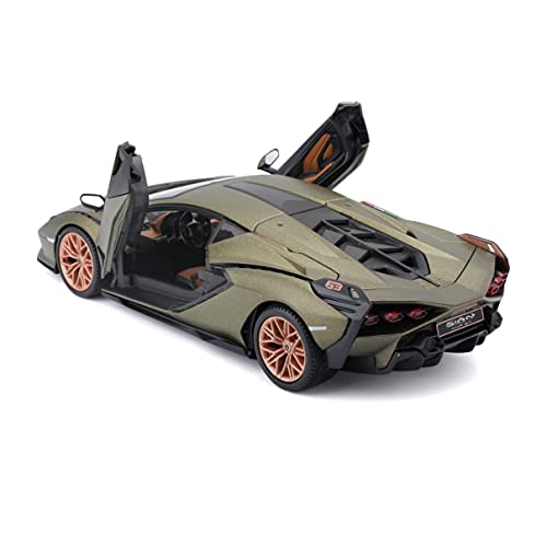 Bburago B18-21099G - Lamborghini SIAN FKP 37, Verde, Escala 1:24, diseños y Colores Variados, Adultos unisex