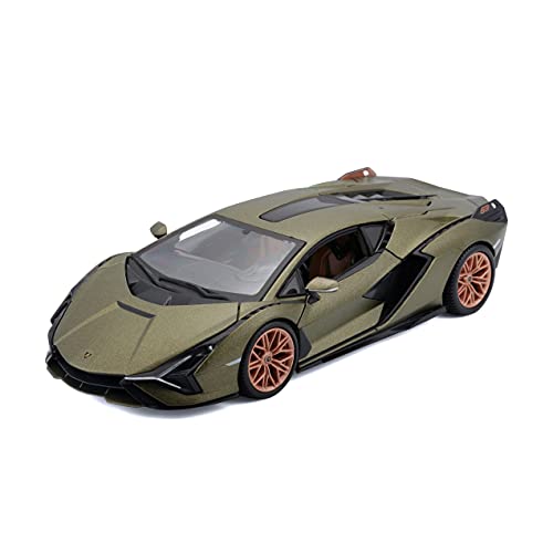 Bburago B18-21099G - Lamborghini SIAN FKP 37, Verde, Escala 1:24, diseños y Colores Variados, Adultos unisex