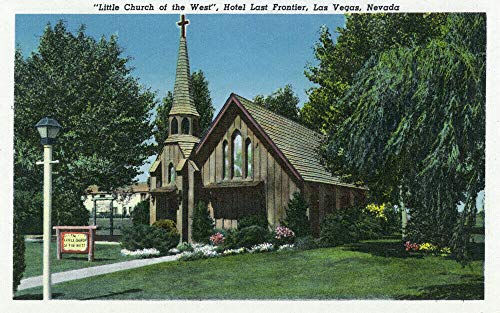 BCTS Las Vegas Little Church Hotel Last Frontier - Cartel de metal (20 x 30 cm)