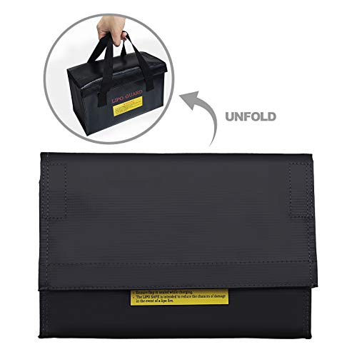 Be In Your Mind - Bolsa de batería LiPo RC para protección de seguridad, resistente a altas temperaturas de carga, impermeable, organizador para cargador