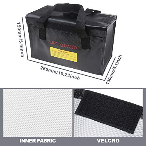 Be In Your Mind - Bolsa de batería LiPo RC para protección de seguridad, resistente a altas temperaturas de carga, impermeable, organizador para cargador