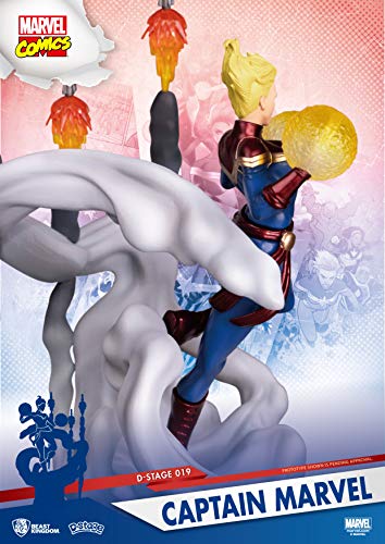 Beast Kingdom Toys Diorama Capitana Marvel 16 cm Marvel Cómics. D-Stage, DS-019