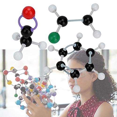 Belissy Modelos Moleculares Kit 267 PCS Kit de Estructura inorgánica Molecular Molecular Atom Link Model Set para Profesor de Estudiante