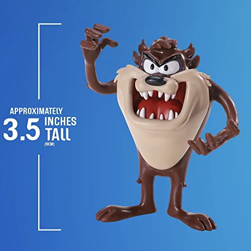 BendyFigs The Noble Collection Looney Tunes Mini Taz Tasmanian Devil - 9 cm (9 cm) Noble Toys Figura Plegable en Miniatura Figuras de muñeca posibles