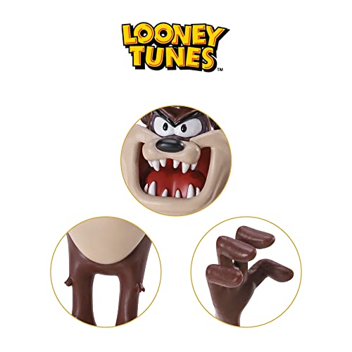 BendyFigs The Noble Collection Looney Tunes Mini Taz Tasmanian Devil - 9 cm (9 cm) Noble Toys Figura Plegable en Miniatura Figuras de muñeca posibles