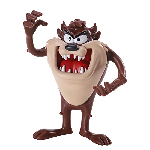 BendyFigs The Noble Collection Looney Tunes Mini Taz Tasmanian Devil - 9 cm (9 cm) Noble Toys Figura Plegable en Miniatura Figuras de muñeca posibles