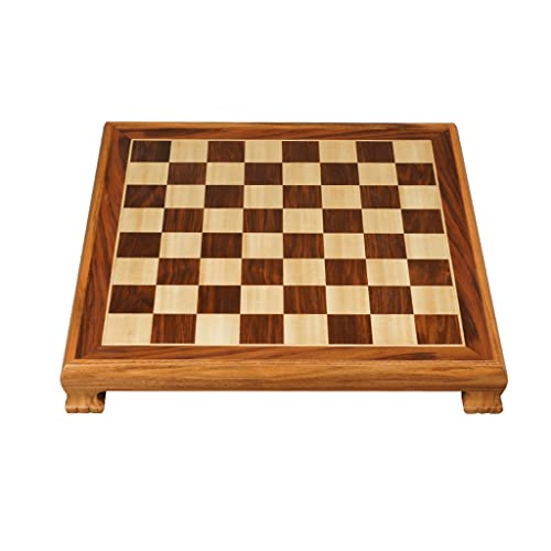 BENO ajedrez Tablero de ajedrez de Madera Maciza 19"Césped Pera de Madera ajedrez con Mesa de ajedrez Internacional de Soporte for Adultos Principiantes ajedrez Internacional (tamaño : 48.4cm/19in)