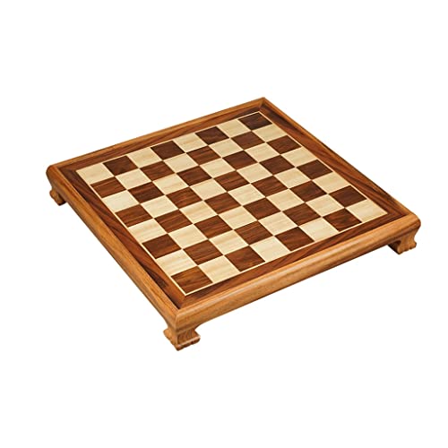 BENO Juego de ajedrez Tablero de ajedrez de Madera Maciza 19"Césped Pera de Madera ajedrez con Mesa de ajedrez Internacional de Soporte for Adultos Principiantes (tamaño : 48.4cm/19in)