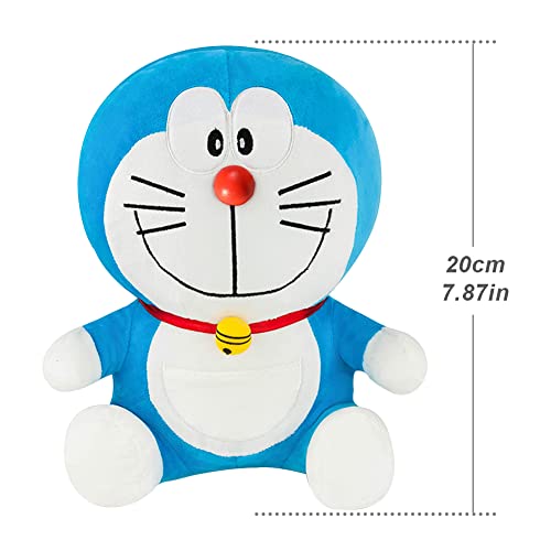 BESTZY Doraemon Muñeco de Peluche Doraemon Muñeca Peluche de Dibujos Animados Peluche Muñeca Regalos de Cumpleaños para Regalos de Fiesta De Cumpleaños para Niña 20cm