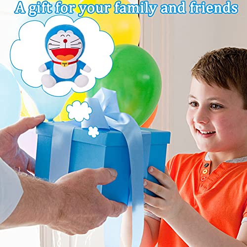 BESTZY Doraemon Peluches, Doraemon Peluche Juguetes de Peluche Muñeco de Peluche Juguete Acción Figura Cumpleaños Figura de Peluche para Niños Almohadas Juguete Felpa Animal Dibujos Muñeca (25cm)