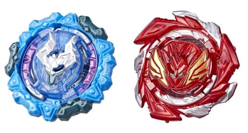 Beyblade Burst QuadDrive Gilded Nemesis N7 & Salvage Valtryek Rashad V7 Spinning Top Twin Pack